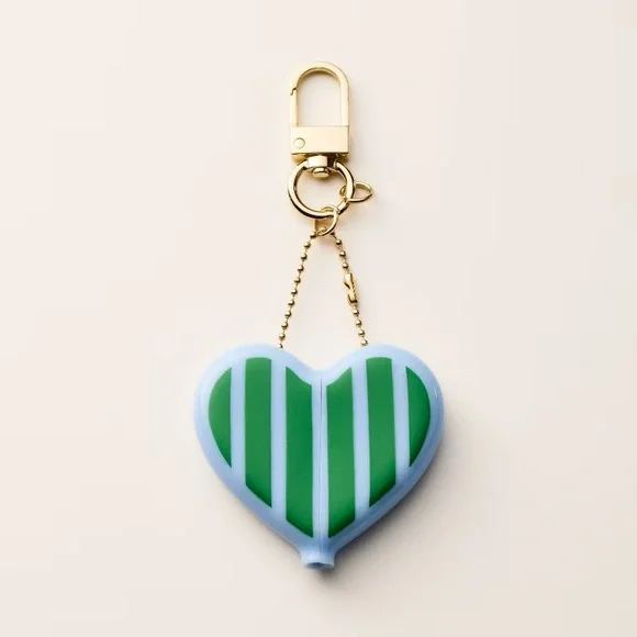 Striped Heart Coin Purse Bag Charm Keychain - kate spade new york x Target - Picture 2 of 4